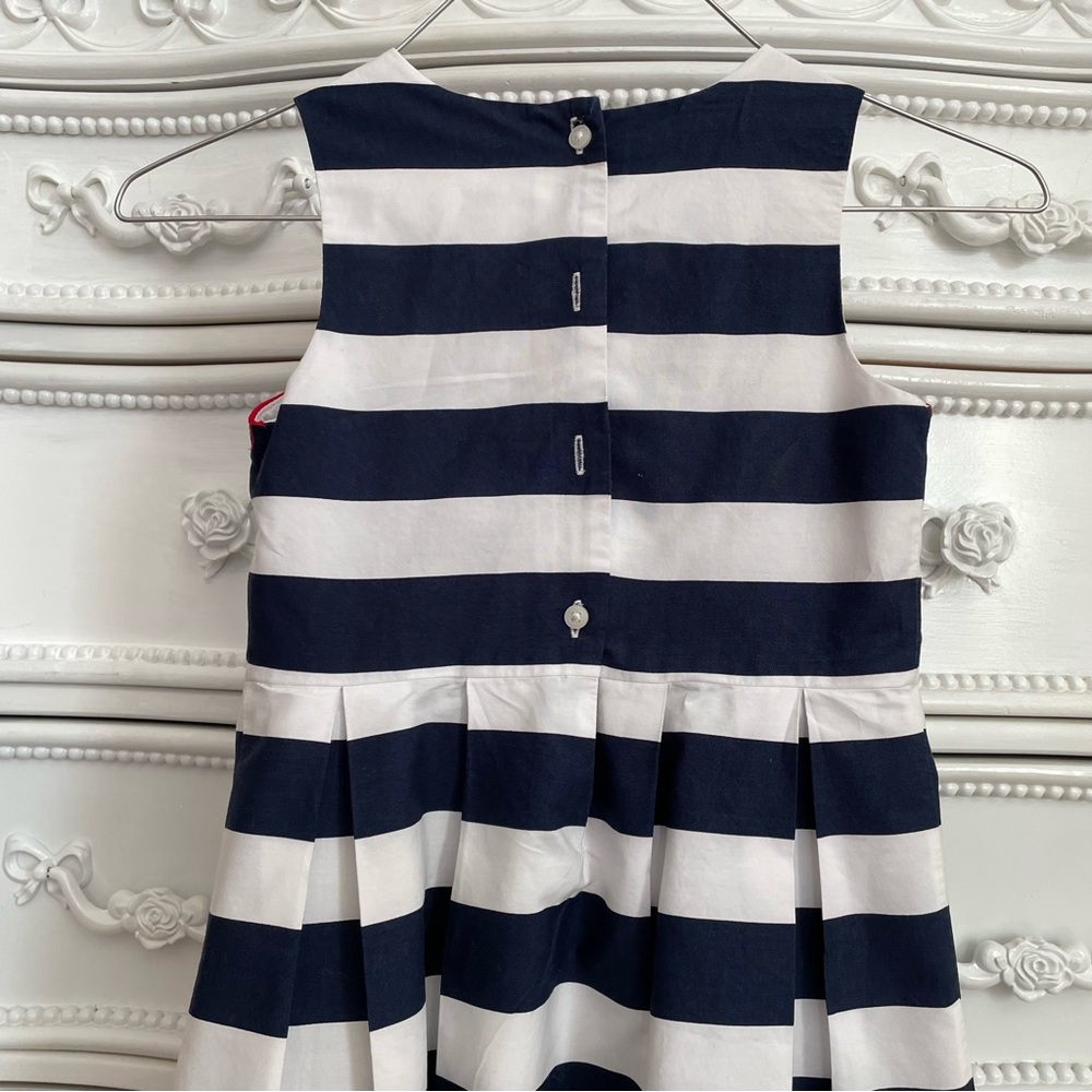 Janie and Jack red white blue dressy dress size 6 sleeveless patriotic 4th - Picture 5 of 6